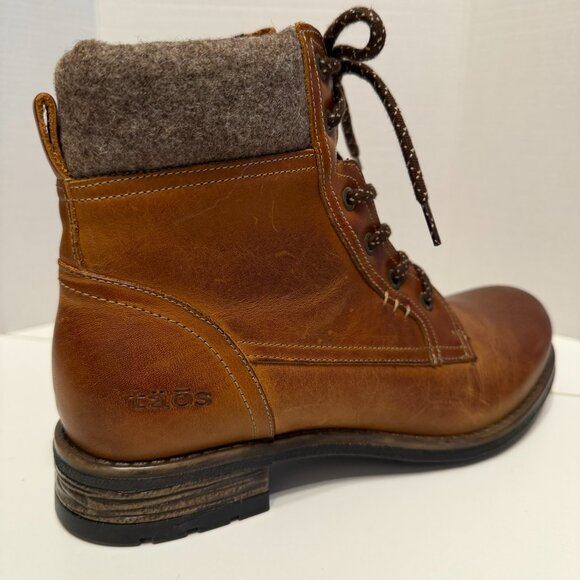 TAOS Women’s “Cutie” Brown Leather Lace-Up Zip-Up Ankle Boots (Size 7-7.5) - Picture 3 of 14